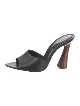 Saint Laurent Leather Slides