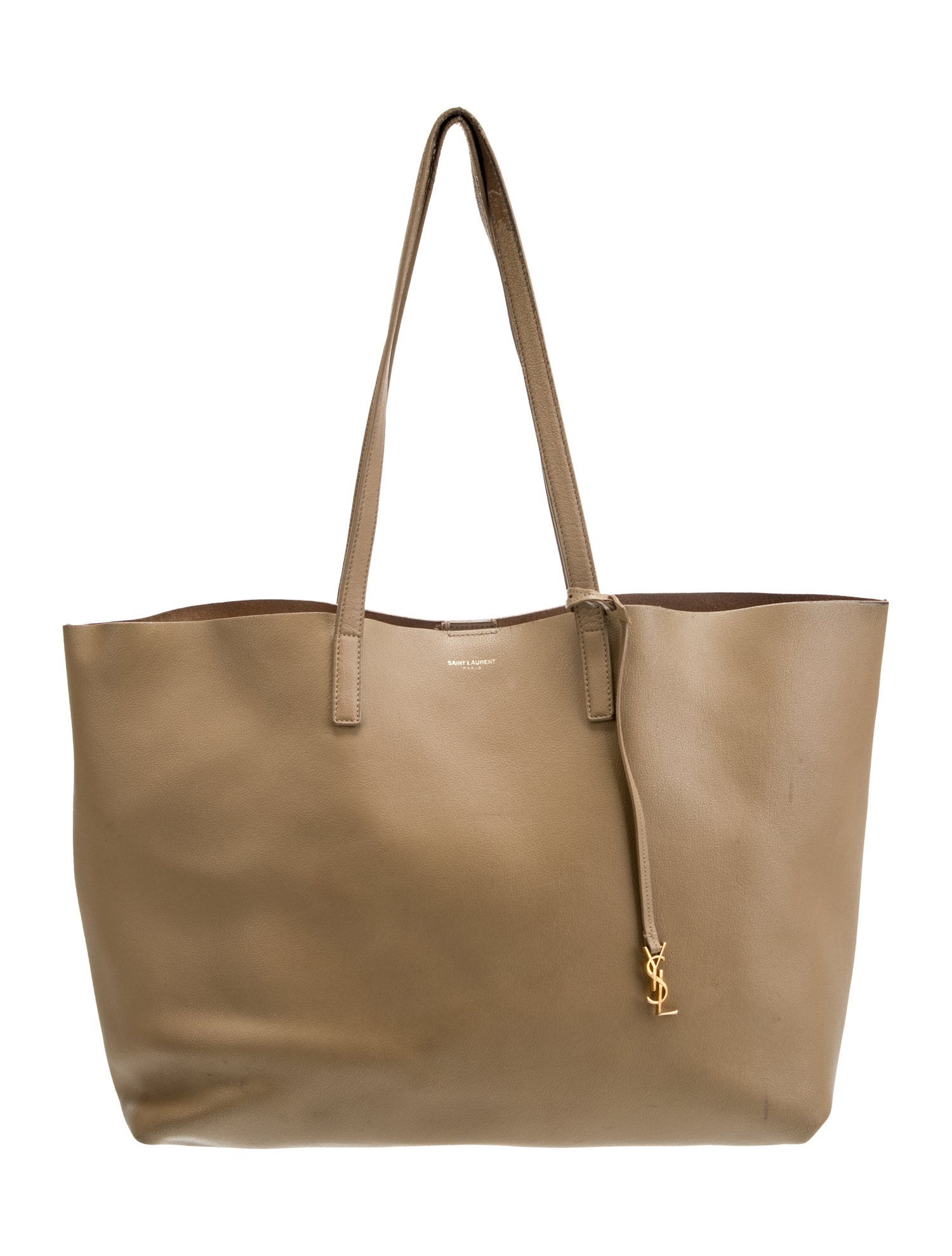 Saint Laurent Leather East/West Shopping Tote