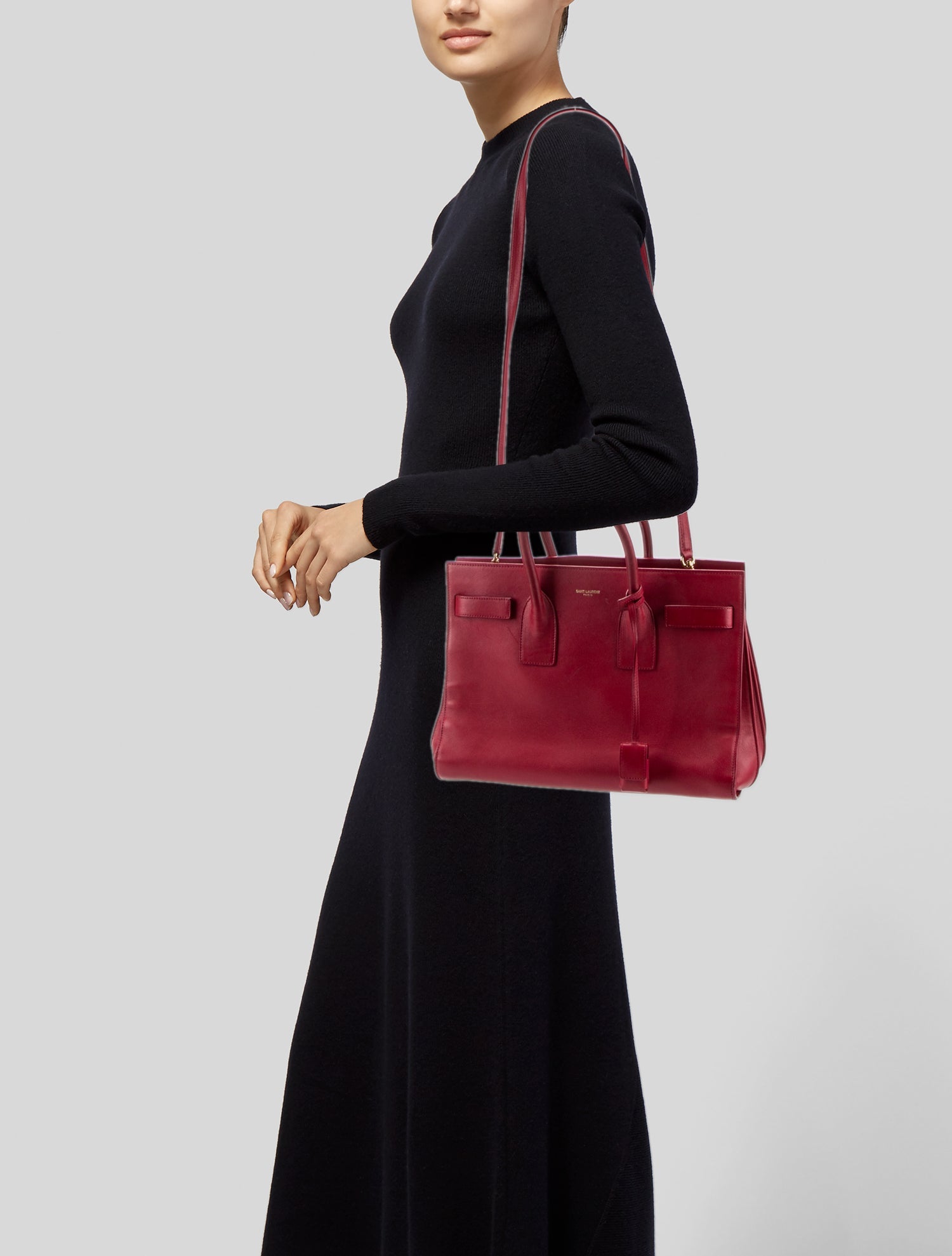 Saint Laurent Leather Sac De Jour Small