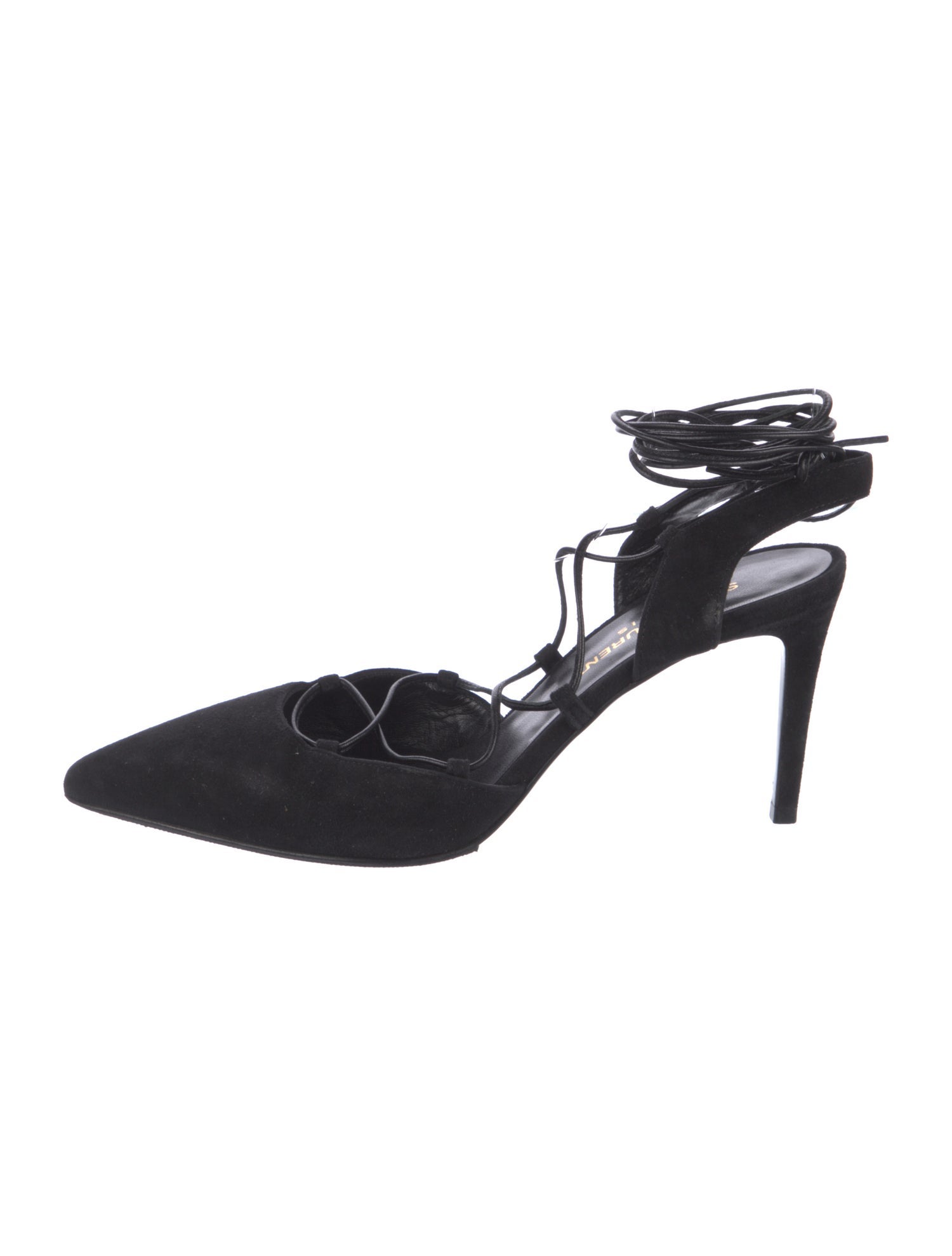 Saint Laurent Suede Slingback Pumps