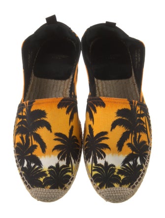 Saint Laurent Canvas Printed Espadrilles