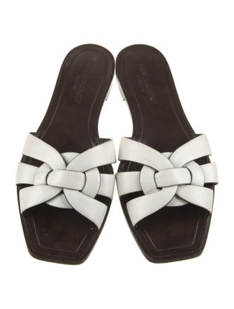 Saint Laurent Leather Slides