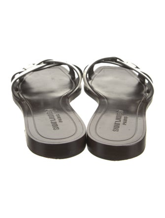 Saint Laurent Leather Slides