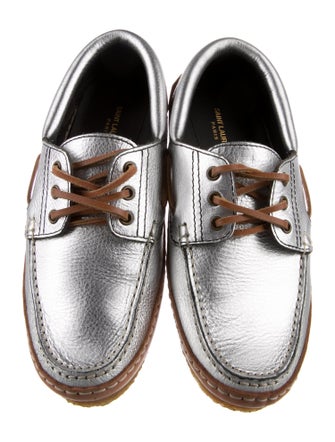 Saint Laurent Leather Slingback Flats