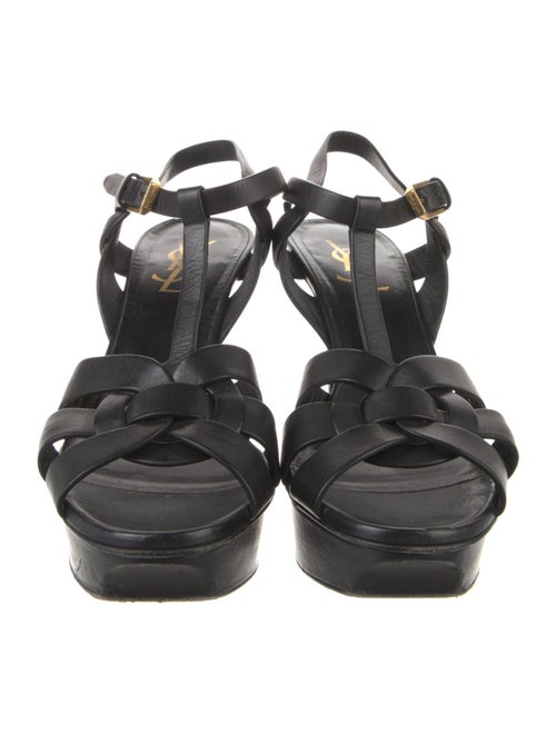 Saint Laurent Leather T-Strap Sandals