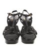 Saint Laurent Leather T-Strap Sandals