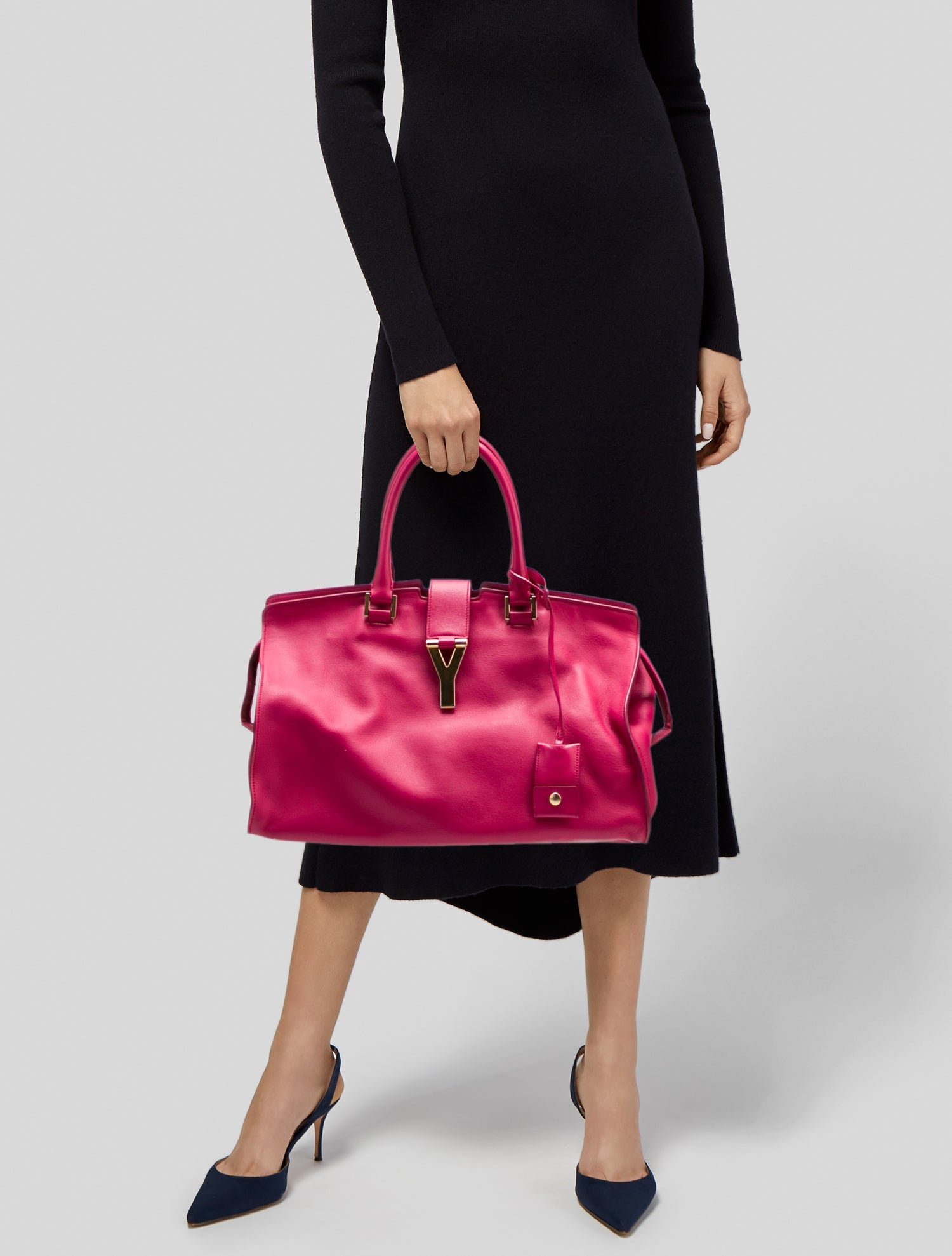 Saint Laurent Leather Y Cabas Large