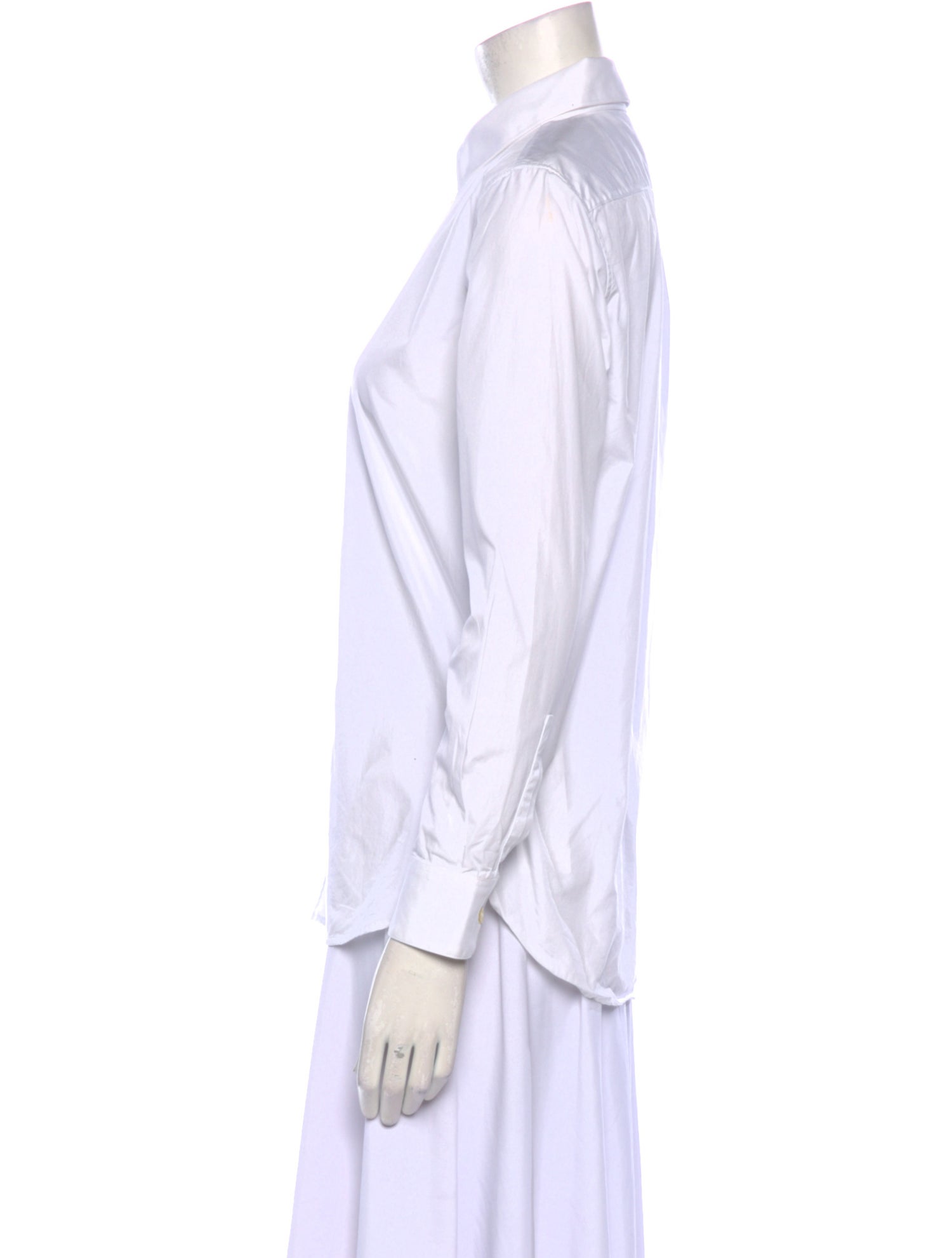 Saint Laurent Long Sleeve Button-Up Top