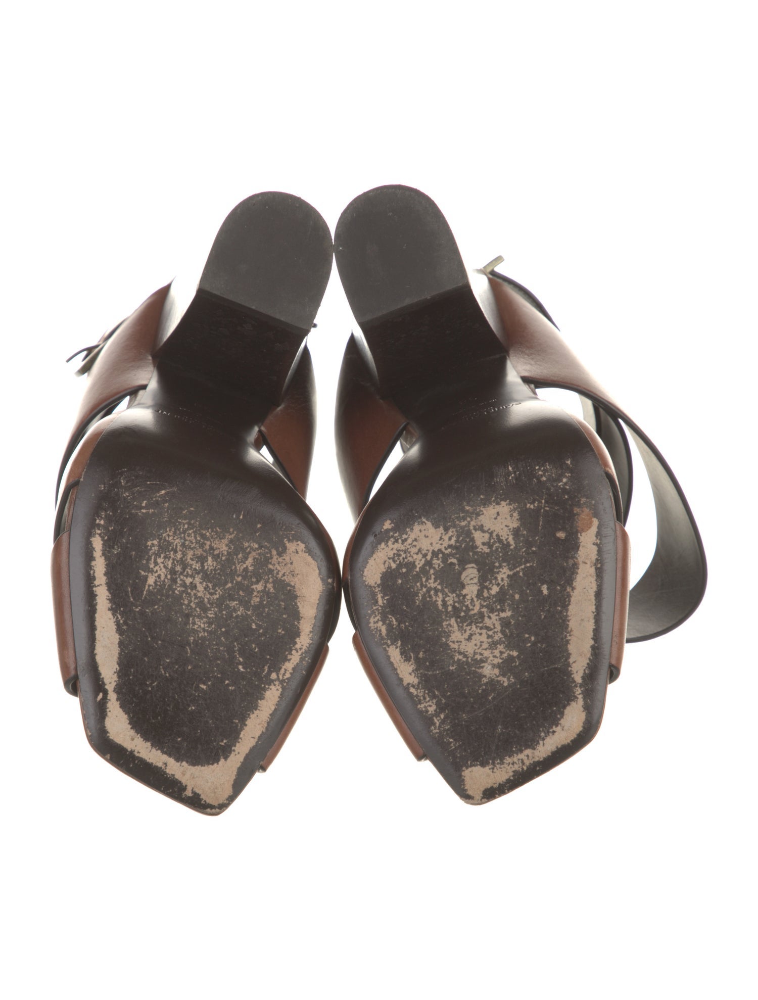 Saint Laurent Leather Slingback Pumps