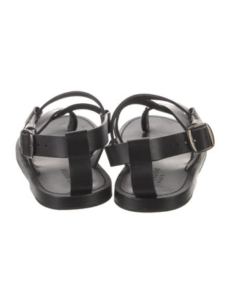 Saint Laurent Leather Slingback Sandals