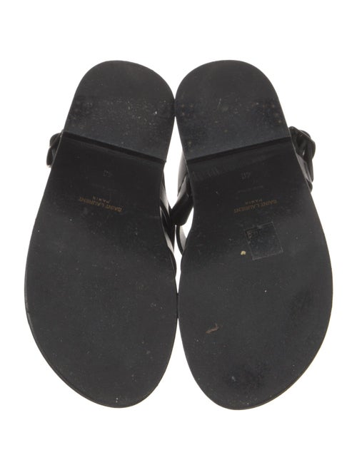 Saint Laurent Leather Slingback Sandals