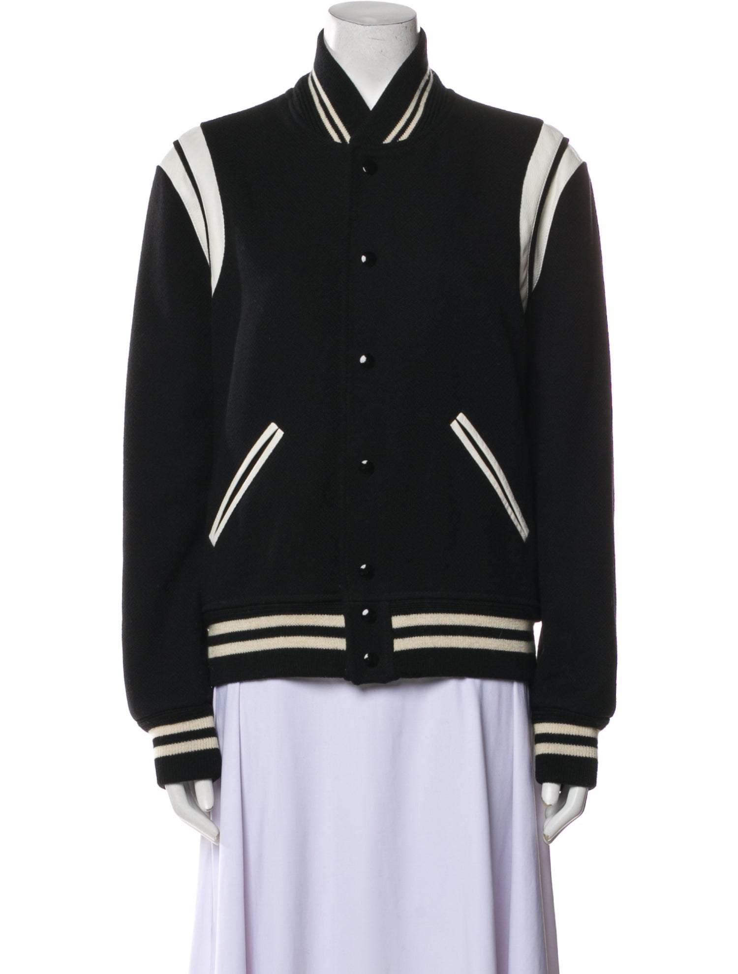 Saint Laurent 2015 Wool Varsity Jacket