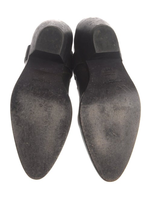 Saint Laurent Leather Moto Boots