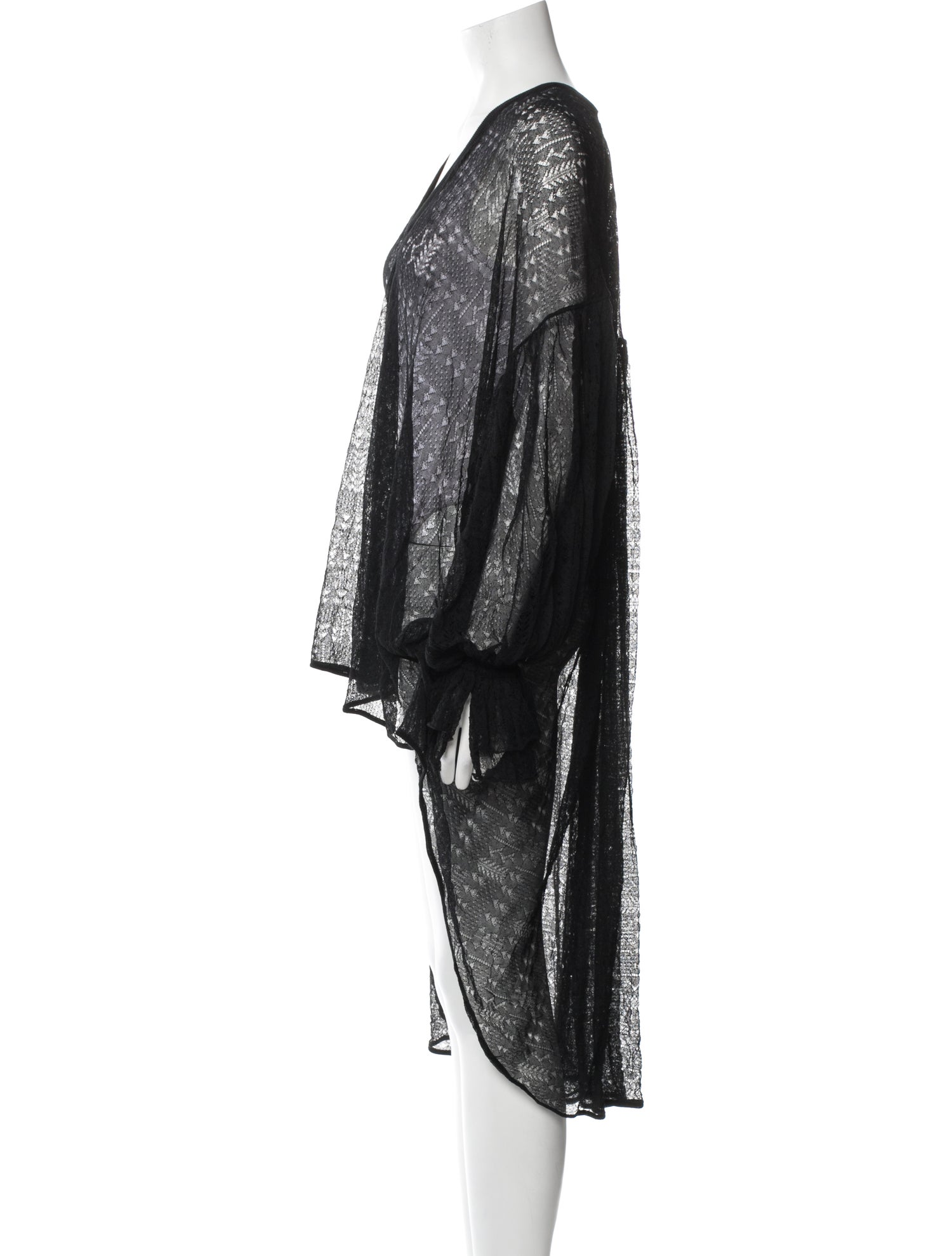 Saint Laurent V-Neck Long Sleeve Tunic