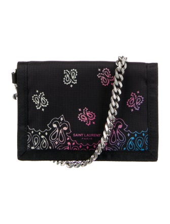 Saint Laurent Canvas Printed Wallet