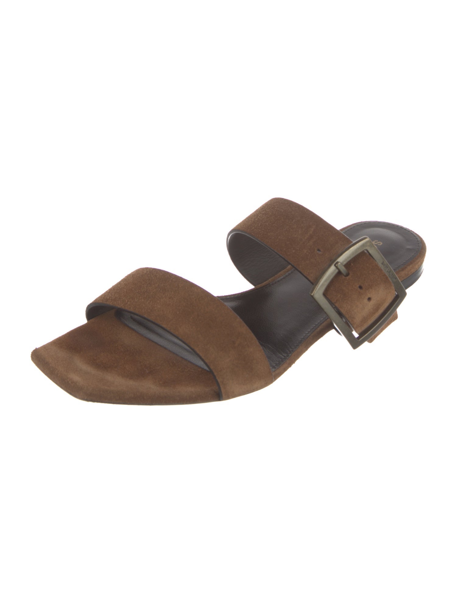 Saint Laurent Suede Slides