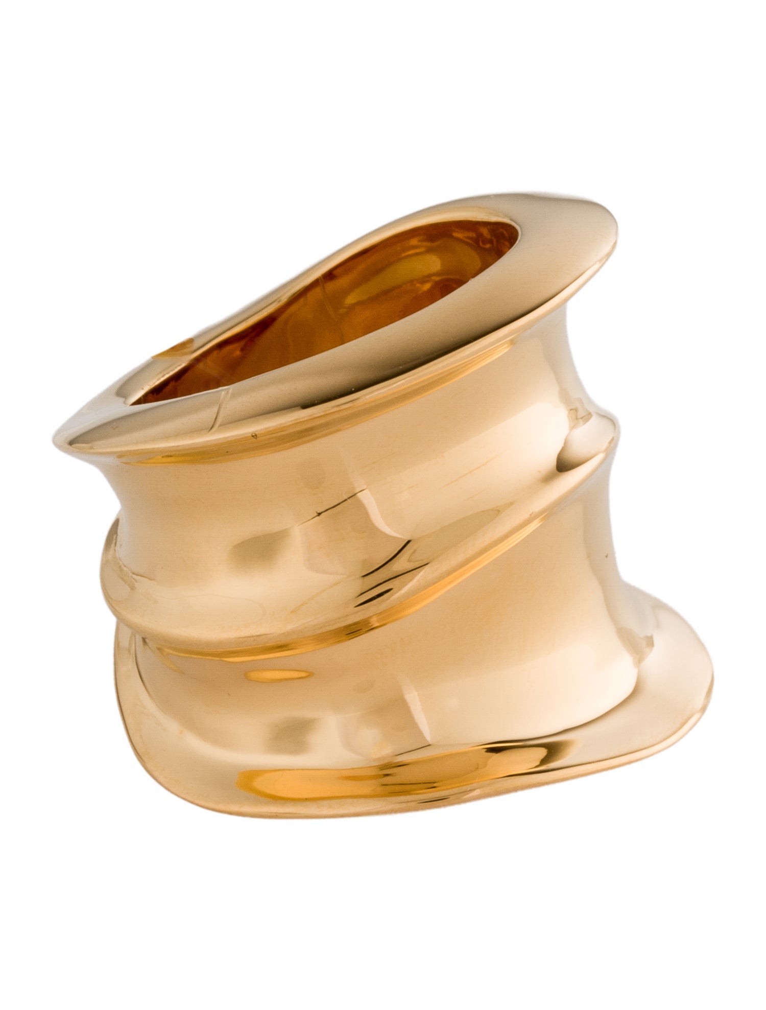 Saint Laurent Sculpted Organic Cocktail Ring