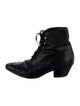 Saint Laurent Leather Combat Boots
