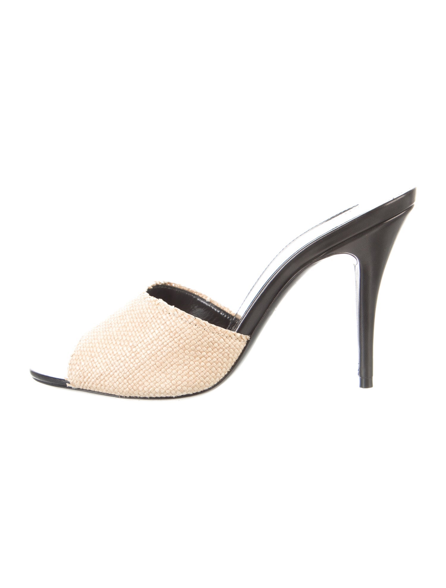 Saint Laurent Raffia Slides