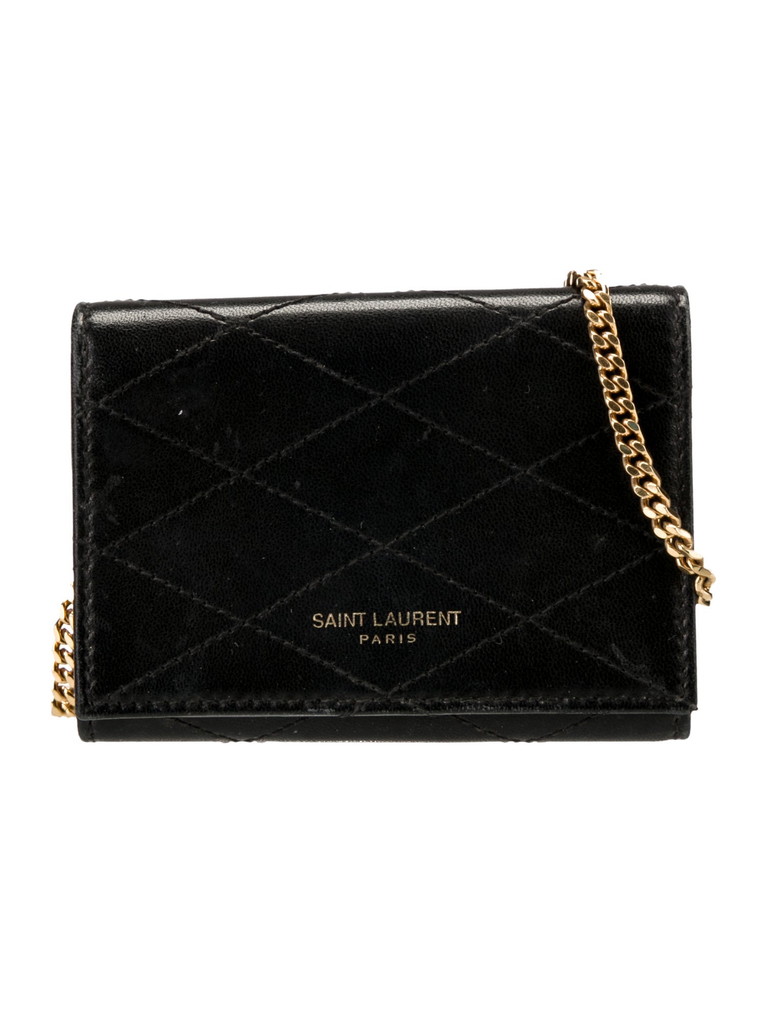 Saint Laurent Leather Crossbody Bag Micro