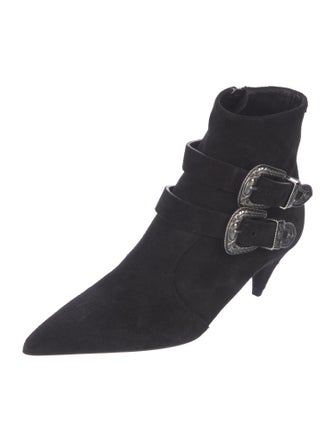 Saint Laurent Suede Sock Boots