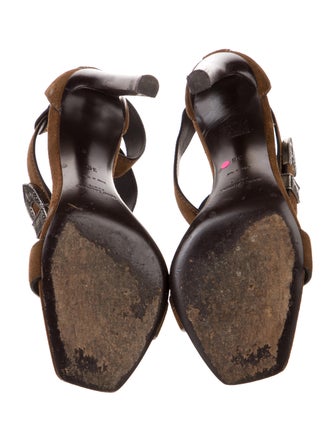 Saint Laurent Suede Sandals