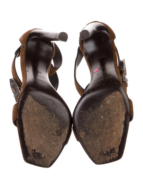 Saint Laurent Suede Sandals