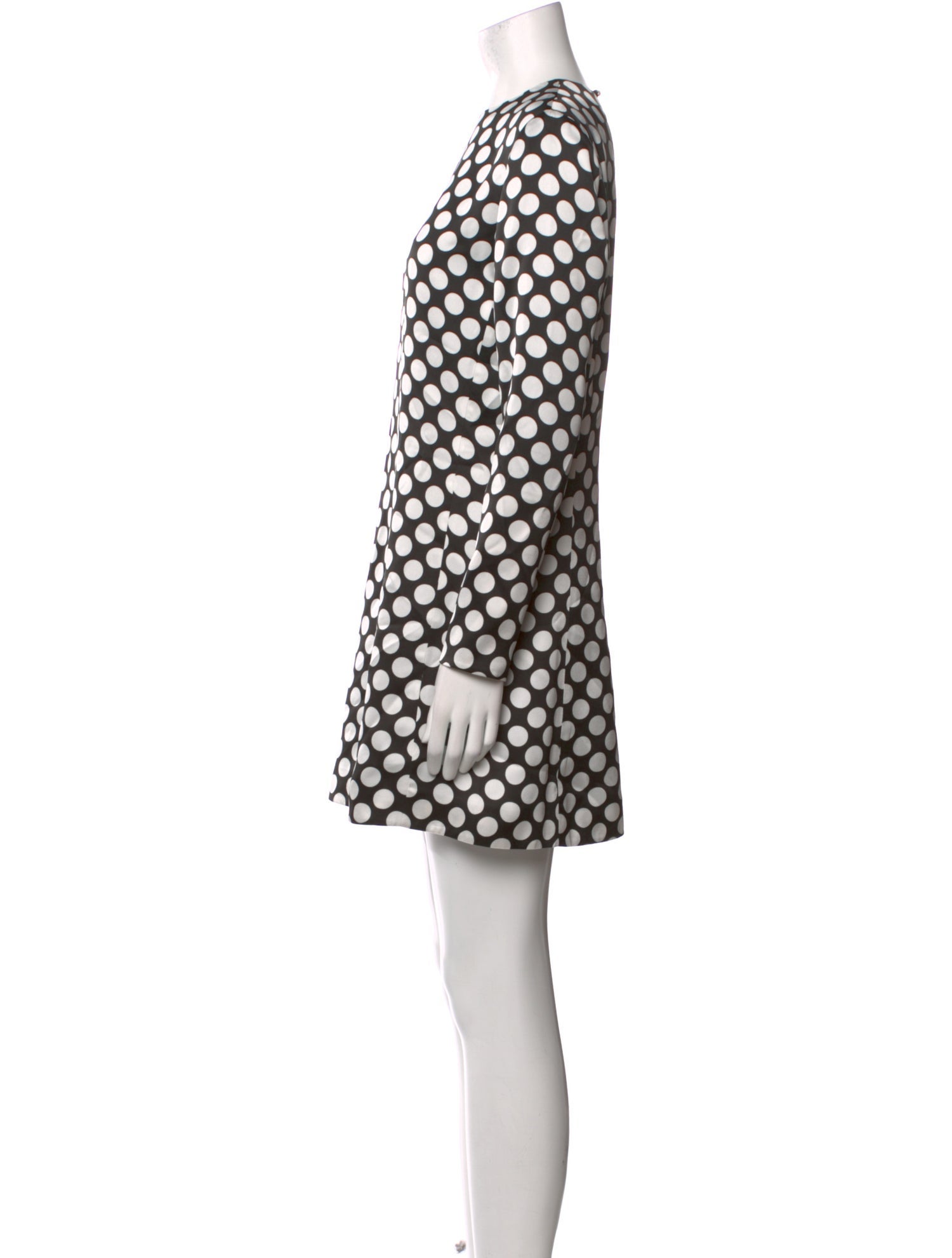 Saint Laurent Polka Dot Print Mini Dress