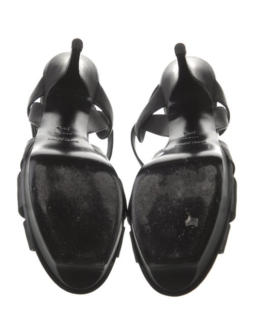 Saint Laurent Leather T-Strap Sandals
