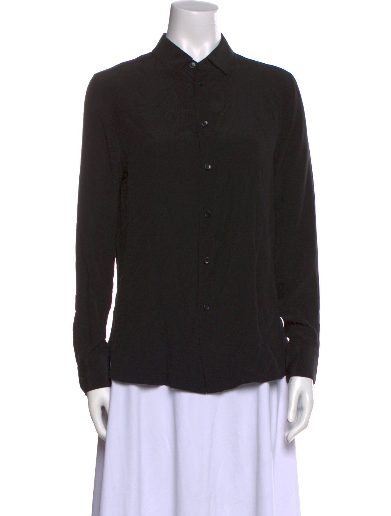 Saint Laurent 2021 Silk Button-Up Top