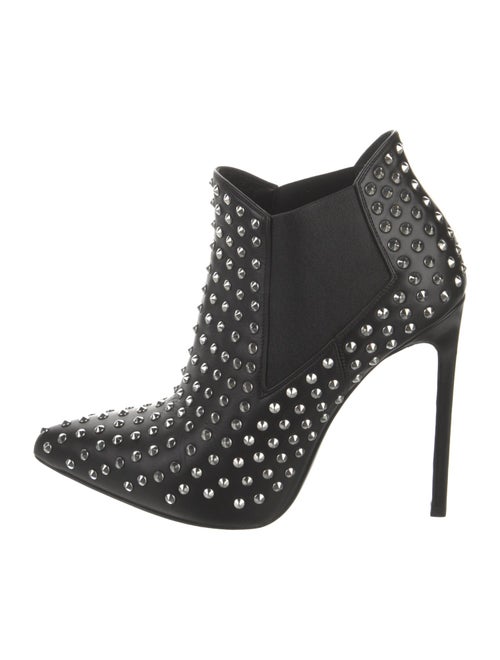 Saint Laurent Leather Patterned Chelsea Boots