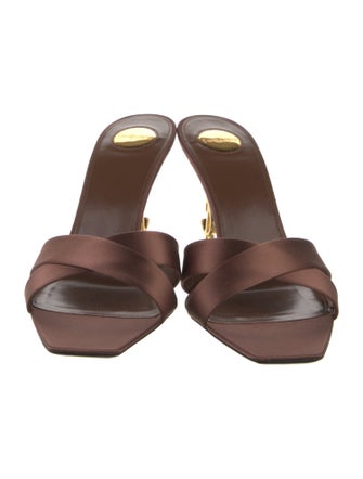 Saint Laurent Leather Slides