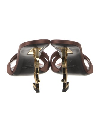 Saint Laurent Leather Slides