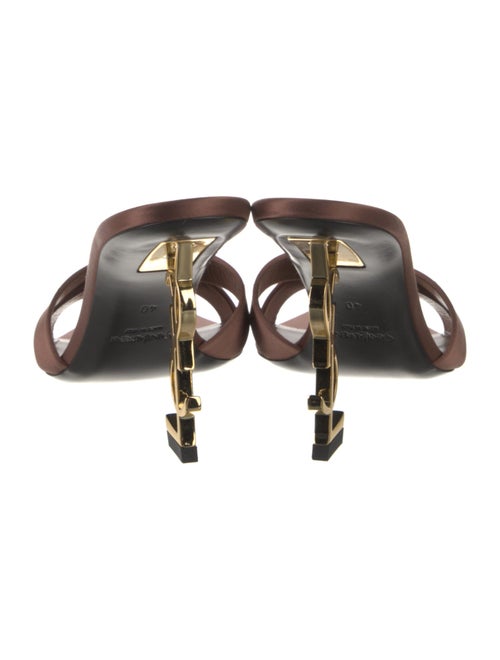 Saint Laurent Leather Slides