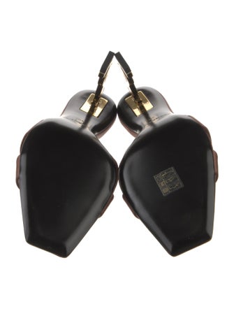 Saint Laurent Leather Slides