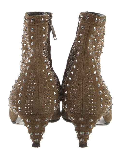 Saint Laurent Suede Studded Accents Boots