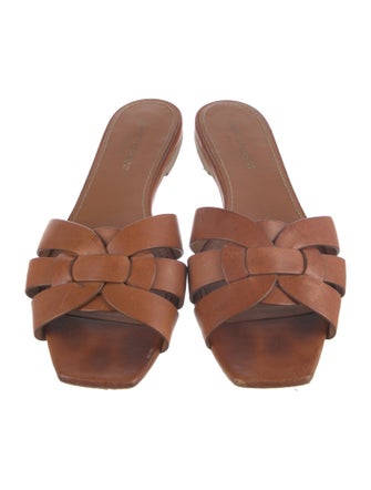 Saint Laurent Leather Slides