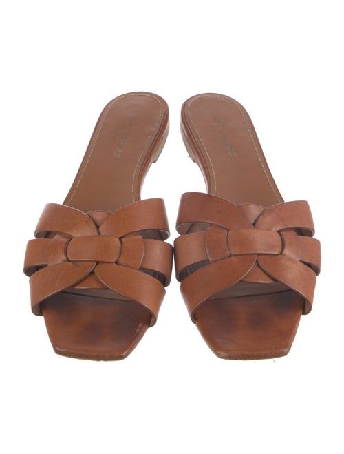 Saint Laurent Leather Slides