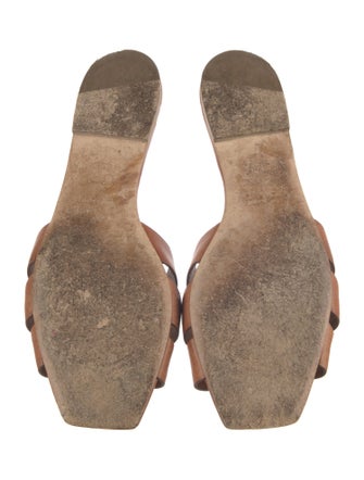 Saint Laurent Leather Slides