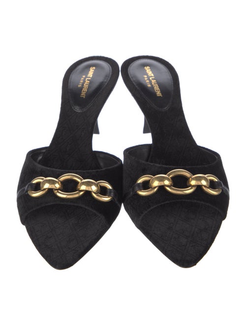 Saint Laurent Canvas Slides