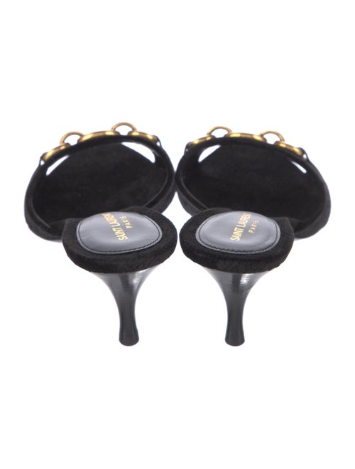 Saint Laurent Canvas Slides