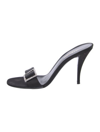 Saint Laurent Simone Leather Slides