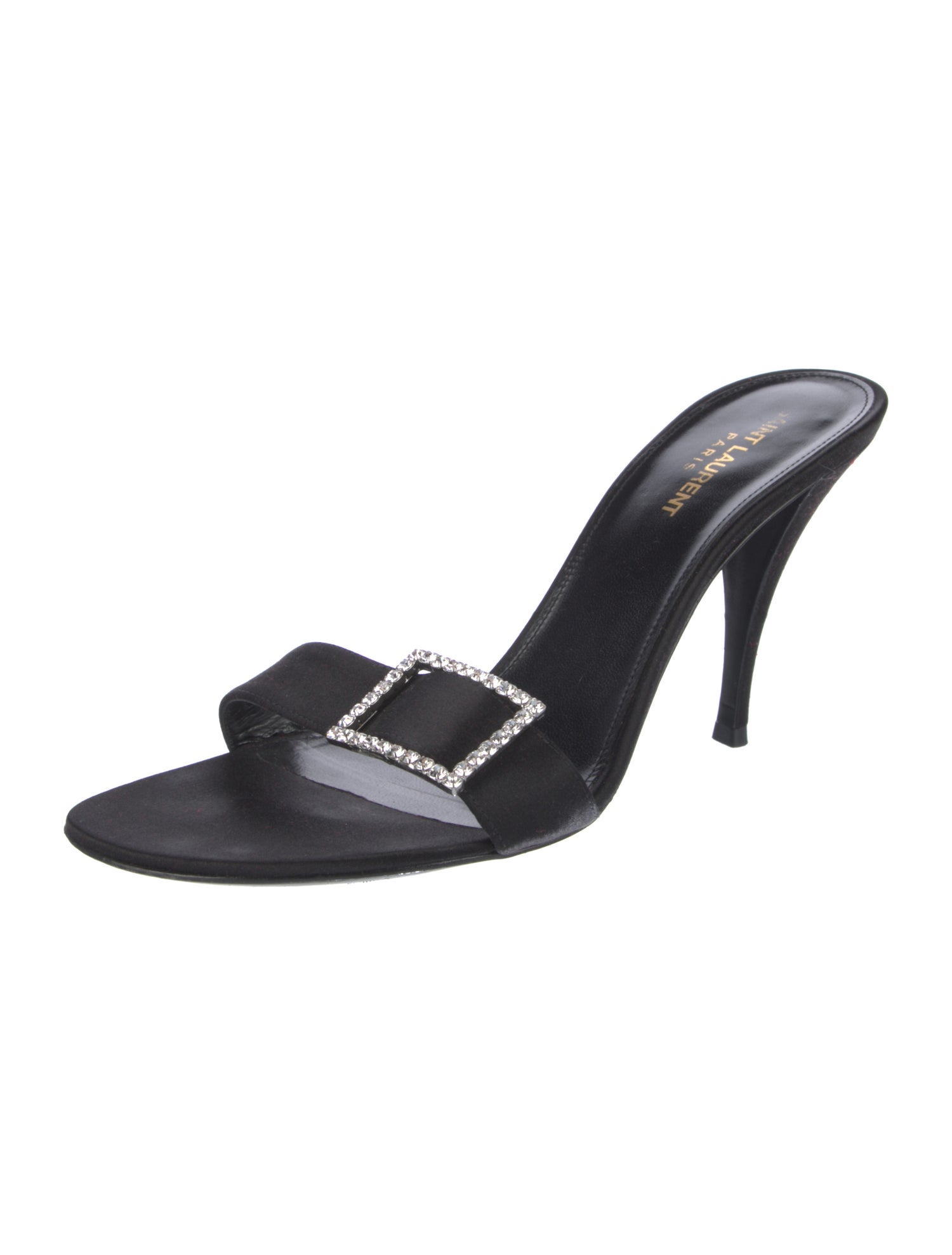 Saint Laurent Simone Leather Slides