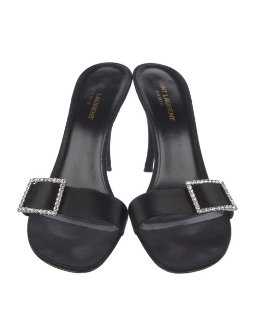 Saint Laurent Simone Leather Slides