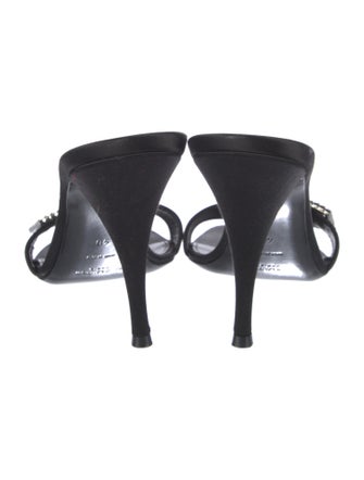 Saint Laurent Simone Leather Slides