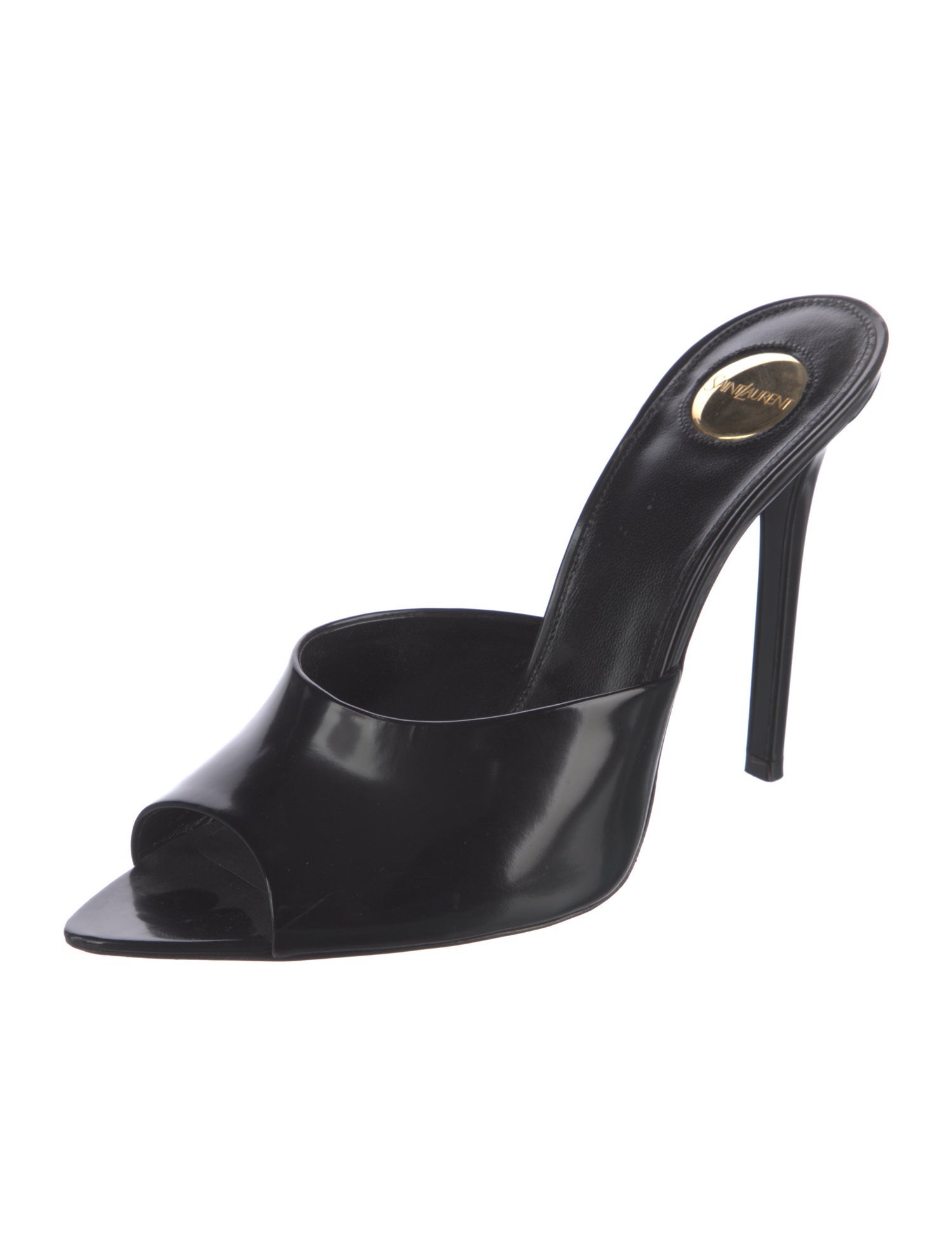 Saint Laurent Leather Slides