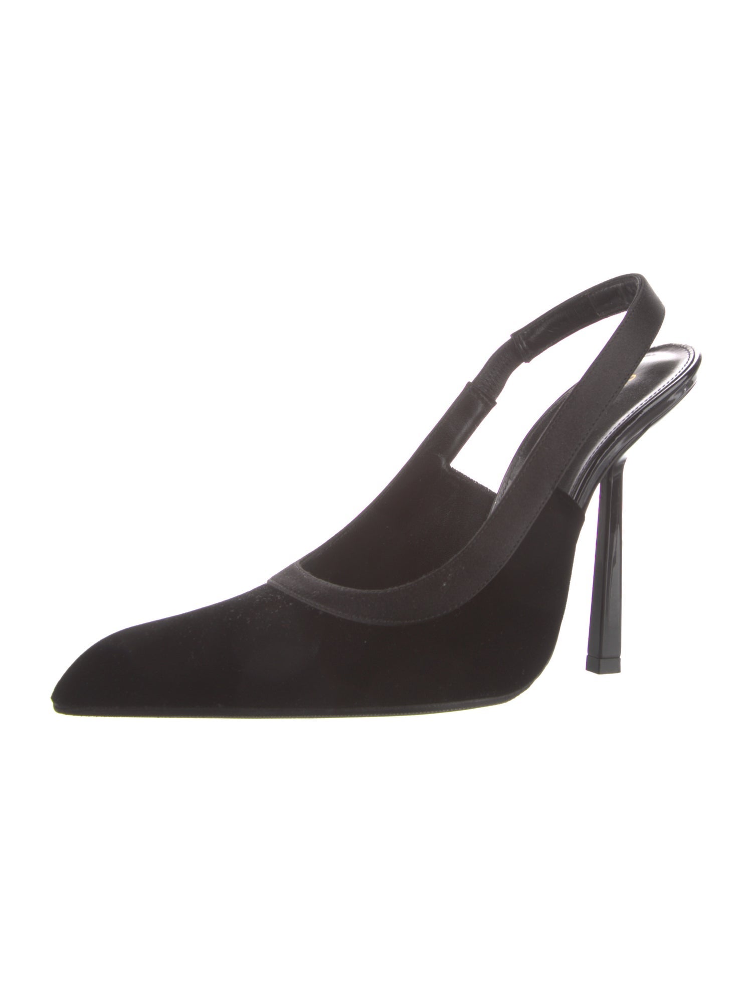 Saint Laurent Suede Slingback Pumps