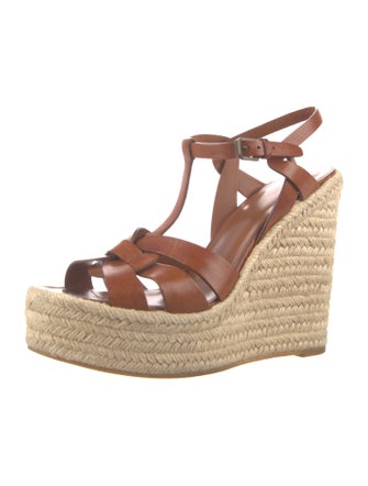 Saint Laurent Leather Espadrilles