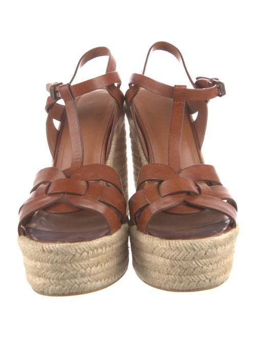 Saint Laurent Leather Espadrilles