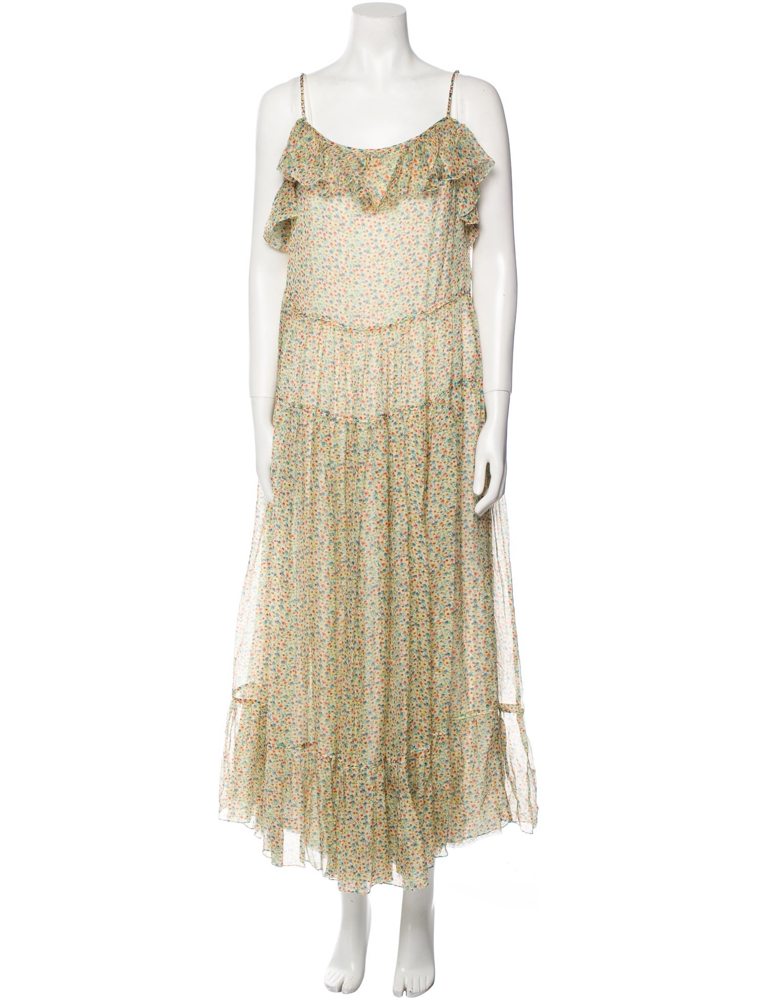 Saint Laurent Silk Long Dress